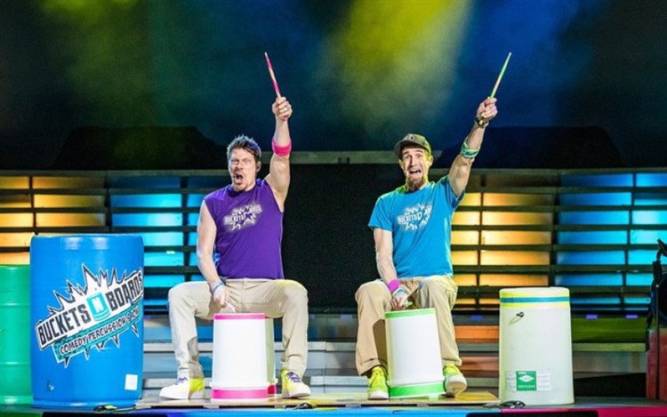 Buckets N Boards Comedy Percussion Show